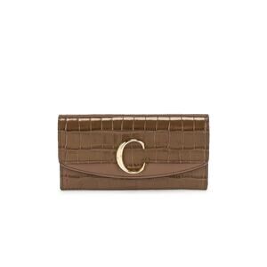 Chlo� C 'Embossed' Green Croc Clutch